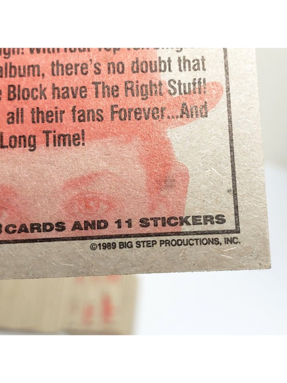 New Kids On The Block 1989 Trading Cards Lot - Big Step Productions - Picture 3 of 3
